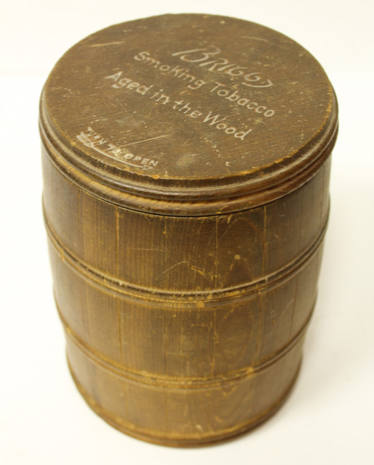 Bargain John's Antiques | Wood Barrel Briggs Smoking Tobacco Humidor ...