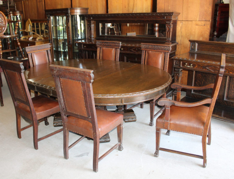 Antique Oak Dining Room Sets For Sale