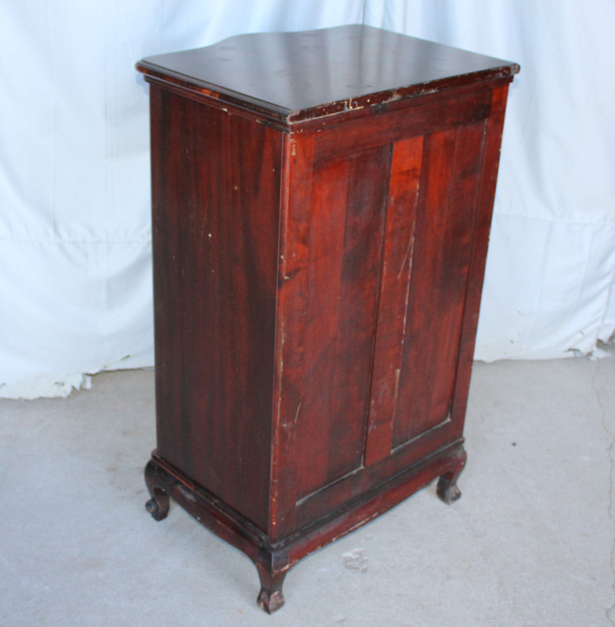 Bargain John's Antiques | Mahogany Record Storage Cabinet - Two Doors ...