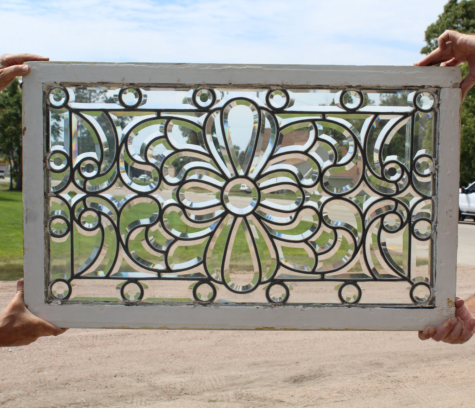 Bargain John's Antiques | Antique Victorian leaded Beveled Glass