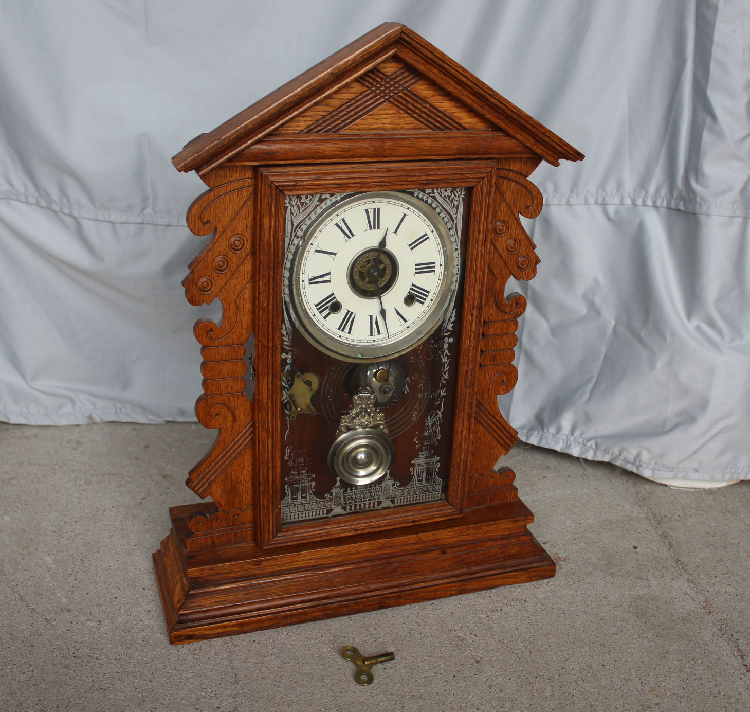 Antique oak Kitchen Clock