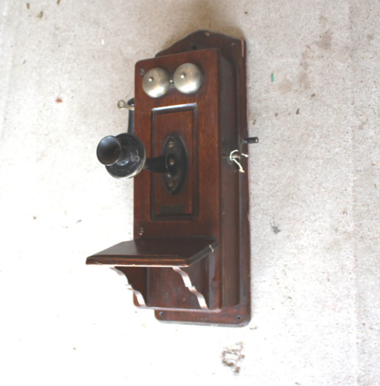 Bargain John's Antiques | Antique Oak Telephone - The Dean Electric