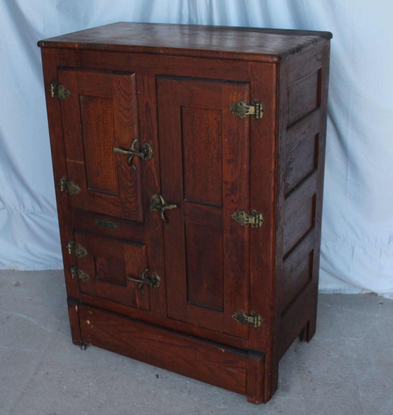 Bargain John's Antiques | Antique Wood Ice Box – Smaller Size