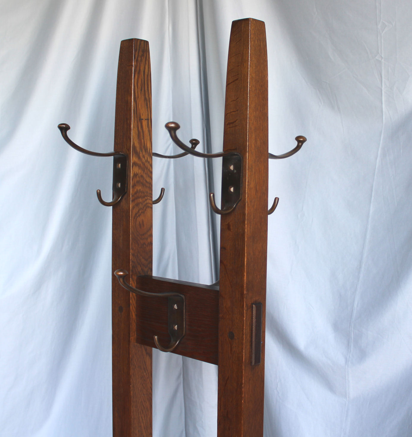 Bargain John's Antiques | Antique Mission Oak Double Costumer - Gustav ...