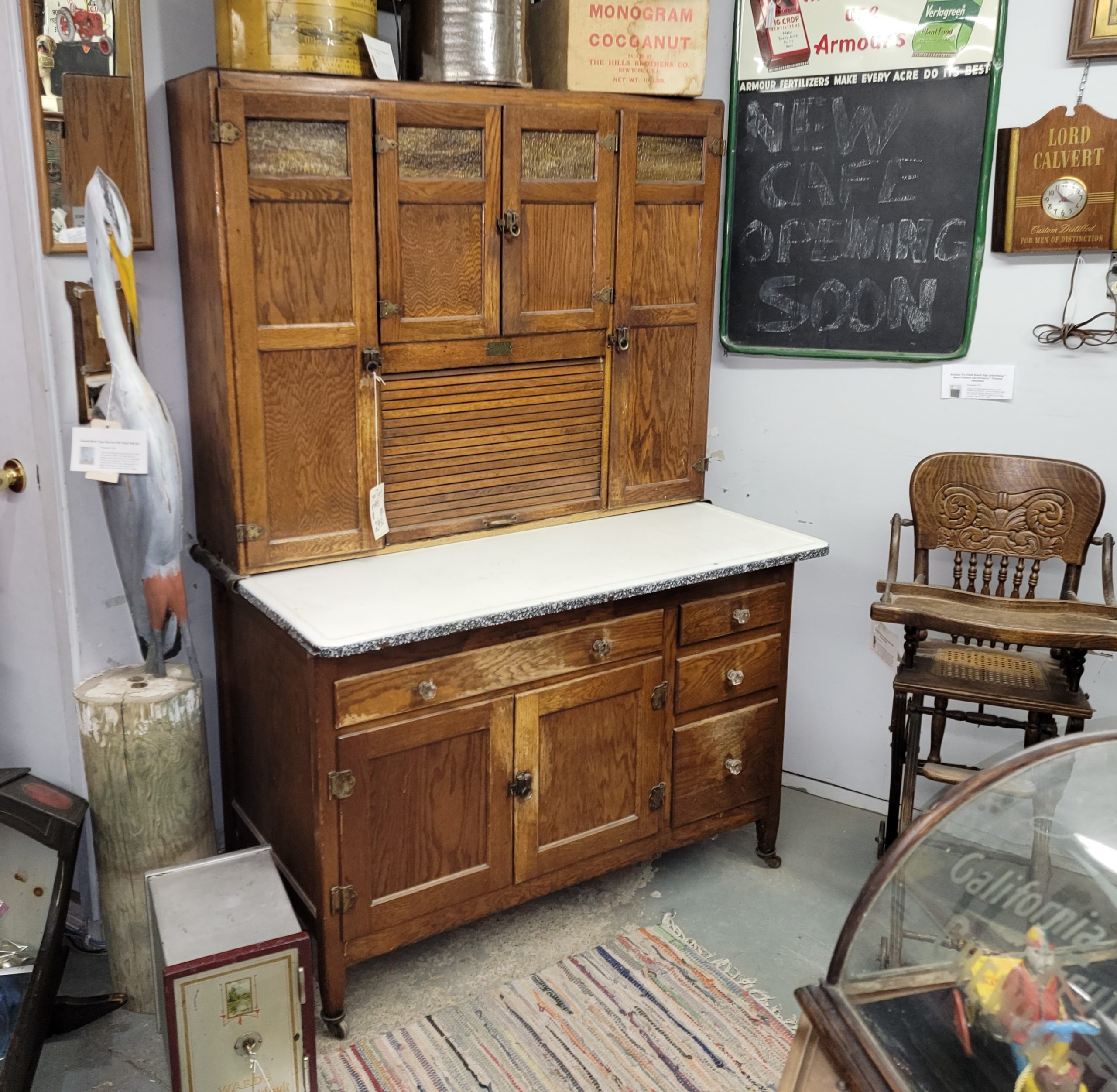 Antique Oak Kitchen Cabinet Ers