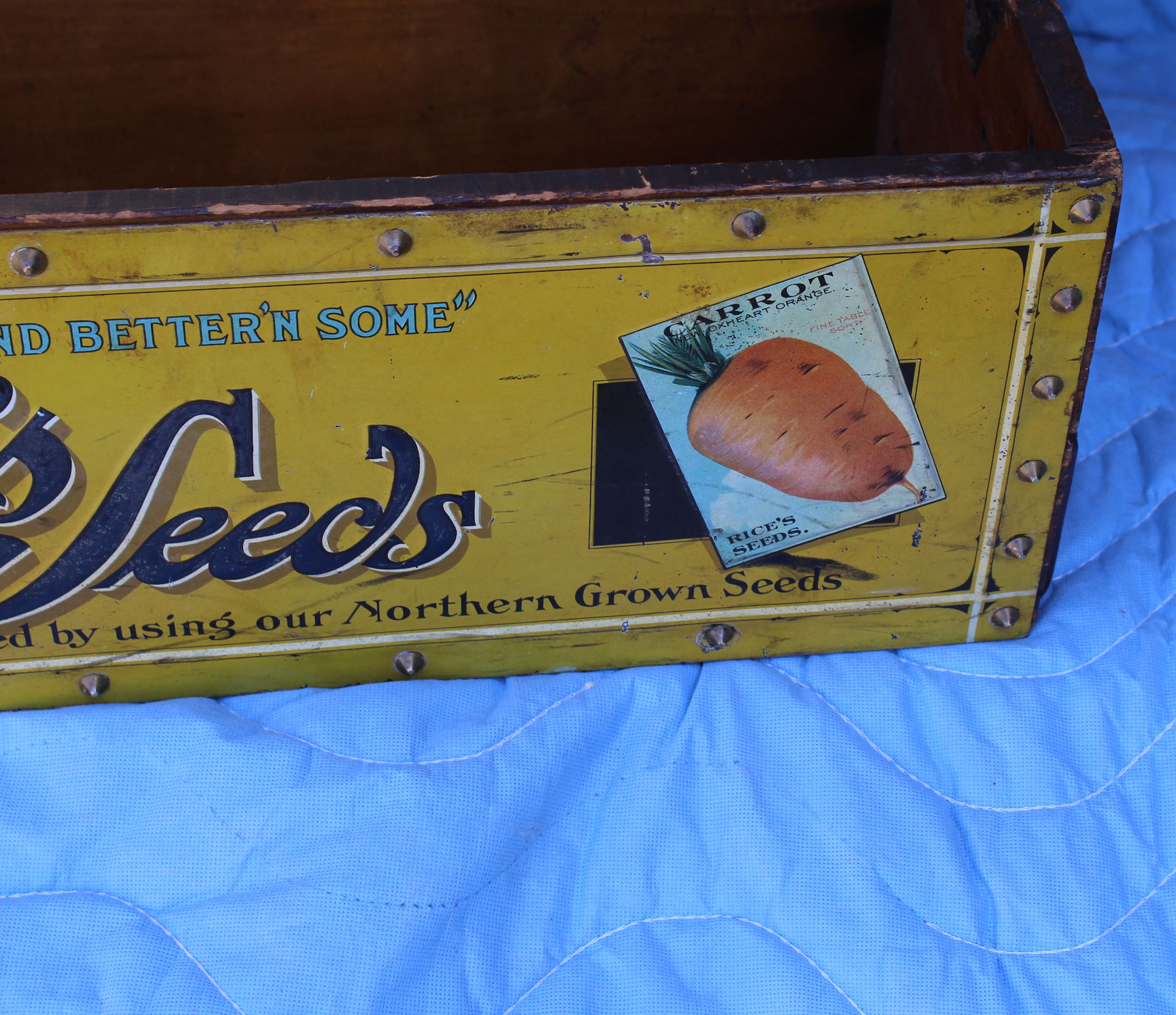 Rice's Seed Box • Antique Advertising