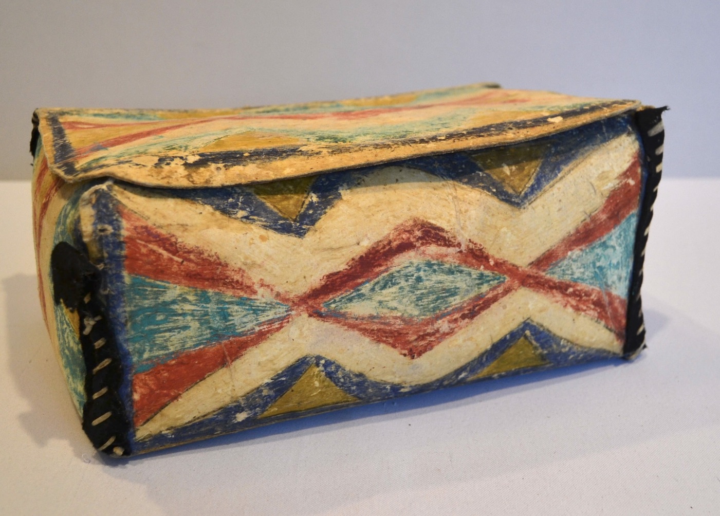 Bargain John's Antiques | Native American Indian Animal Hide Box ...