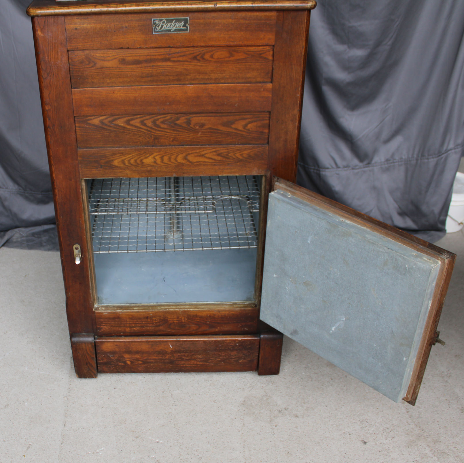 Bargain John's Antiques | Antique Wood Ice Box - The Badger