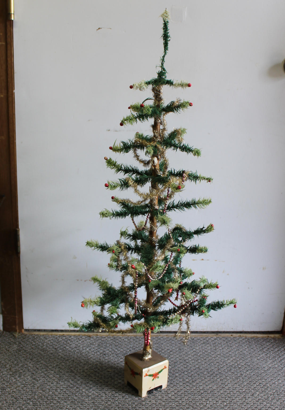 Bargain John's Antiques  Antique German Christmas Feather Tree