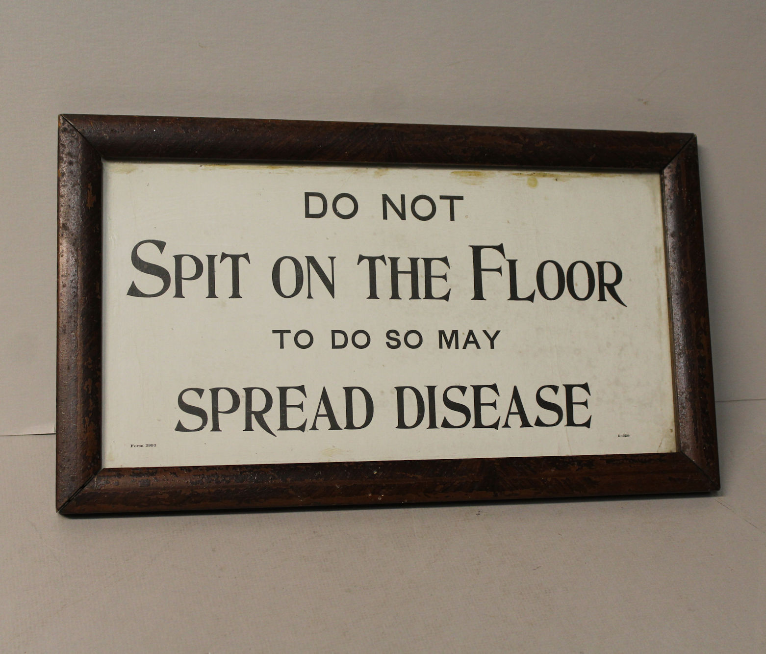 Bargain John's Antiques Do Not Spit on the Floor to do So May Spread
