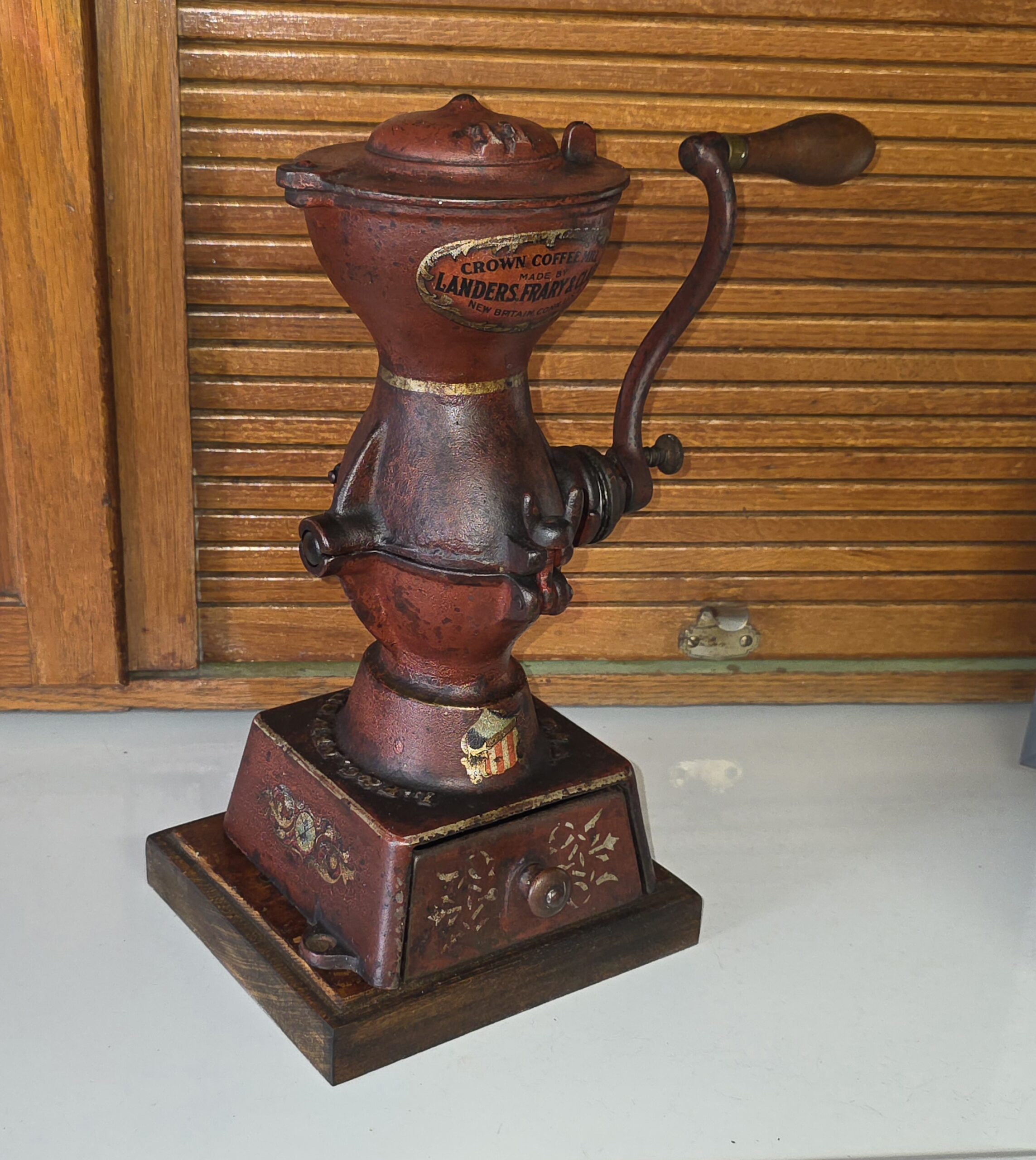 Bargain John's Antiques | Antique Cast Iron Coffee Grinder