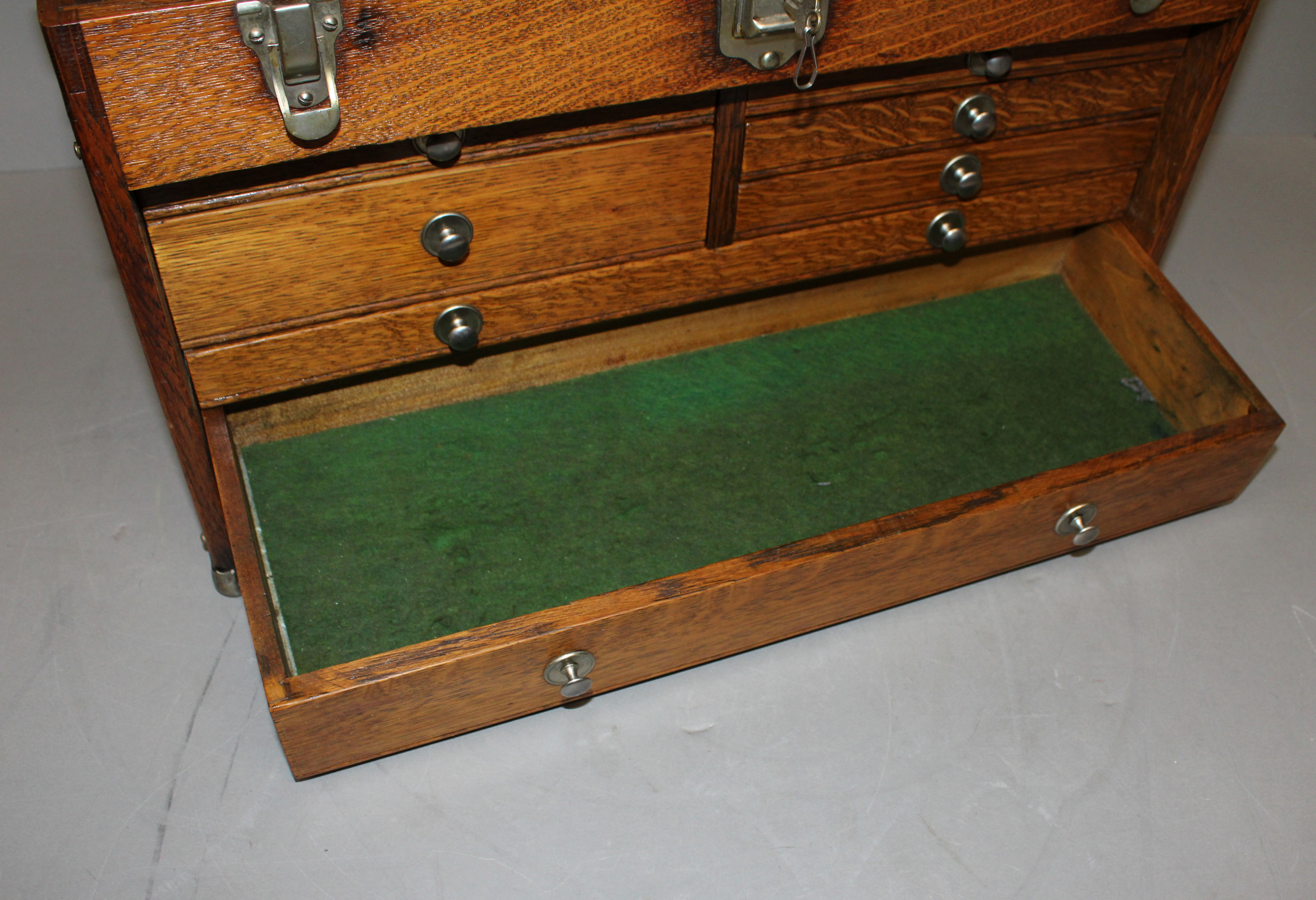 Bargain John's Antiques | Antique Quarter Sawn Oak Machinist Tool